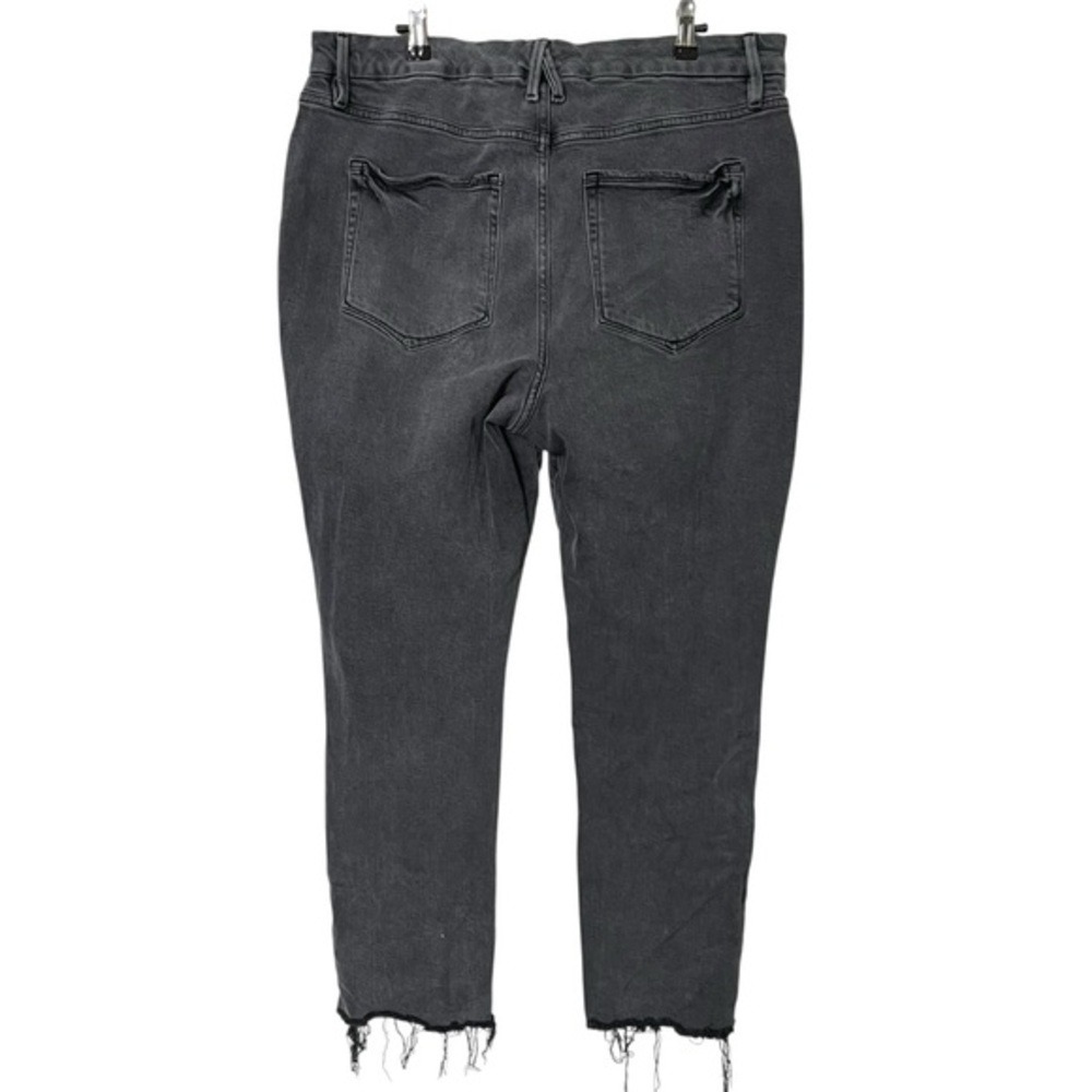 Good American Good Classic Jeans Women's 16 Gray Slim High Rise Curve Hugging - Picture 3 of 9